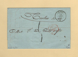 Italie - Genova - 12 Sept 1851 - Genes - Destination France - Ohne Zuordnung
