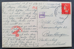 Niederlande 1940, Zensur Postkarte Gravendeel Nach Reutlingen - Deutsche Zensur - Briefe U. Dokumente