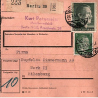 ! 1943 Paketkarte Deutsches Reich Aus Berlin N20 Nach Eilenburg - Brieven En Documenten