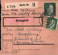! 1943 Paketkarte Deutsches Reich Aus Berlin Nach Eilenburg - Brieven En Documenten