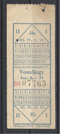 Hungary, Miskolc, One Way Ticket, '50s. - Europe