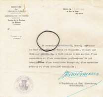 Lettre Avec Signature Autographe D'Henri Hondermarcq, Ingénieur, Directeur Au Ministère Des Travaux Publics (Mons, 1948) - Other & Unclassified