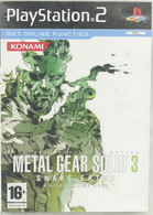 SONY PLAYSTATION TWO 2 PS2 : METAL GEAR SOLID 3 SNAKE EATER - KONAMI - Playstation 2