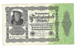 *Berlin 50000 Mark  19/11/1922  79 - 500.000 Mark