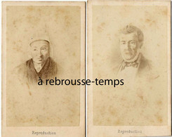2 CDV Par Touzery à Orléans-portraits D'ancêtres Rephotographiés - Anciennes (Av. 1900)