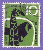 Alemania. Germany. 1958. Yvert # 159. Giraffe And Lion. Frankfurt Zoo - Gebraucht