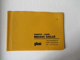 Pochette Pour Mettre Des Photos Ou Cartes Postale'24 ' ' Pub Photo Ciné Michel Gallé Argentan ' - Taschine