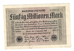 *Berlin 50 Milionen Mark 1/7/1923    109b - 50 Miljoen Mark