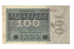 *berlin 100 Milionen Mark 22/8/1923   107a - 100 Mio. Mark