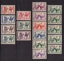Mauritanie - Méharistes - Nomades  - Lot De 18 Timbres Neufs ** Cote 28,5 € - Unused Stamps