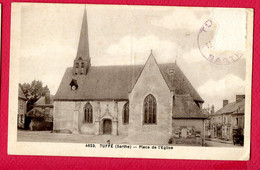 CPA (Réf : DD323) TUFFÉ  (72 SARTHE) Place De L'Église - Tuffe