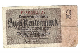 *berlin 2  Rente Mark  30/1/1937   174 - 2 Rentenmark