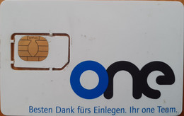 Carte SIM Autriche One Besten Danl Furs Einlegen. Ihr One Team. - Oesterreich