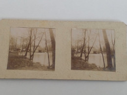 3 Plaques Stéréoscopique Sur Carton Ww1 13*6cm Louvercy Le Moulin Marne 1915 - 1914-18