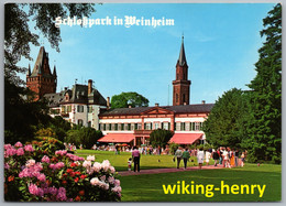 Weinheim An Der Bergstraße - Schloßpark In Weinheim 1   Version Schrift Weiß - Weinheim