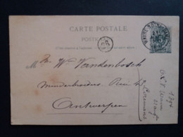 Belgique  Oblitération Wavre Notre Dame Sur EP N°19 - Postkaarten [1871-09]