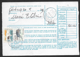 Portugal Document Timbré Colis A Payer Cachet Santa Marinha Do Zezere 1990 Order To Collect - Cartas & Documentos