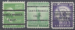 USA Amerika Amérique América Precancel Préoblitéré Locals Santa Monica California 4543 - Precancels