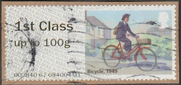 GROSBRITANNIEN GRANDE BRETAGNE GB 2018 POST&GO MAIL BY BIKE: BICYCLE 1949 Up To 100g USED SG FS216 MI AT148 YT D147 - Post & Go (distributeurs)