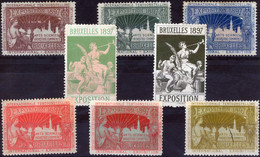 EXPO Brussels 1897 - 8 Vignettes (MNG-MNH-U) - Otros & Sin Clasificación