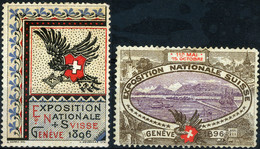 EXPO Geneve 1896 - 2 Vignettes (MH-MNG) VF - Sonstige & Ohne Zuordnung