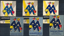 EXPO Leipzig 1957 - 6 Vignettes (mainly MNH) - Otros & Sin Clasificación