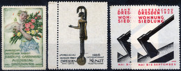 DRESDEN 1925-26 Austellungs - 3+1 Vignettes (MNH-MNG) - Autres & Non Classés