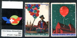 BASEL - 3 Poster Stamps - Andere & Zonder Classificatie