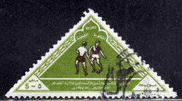 SPORT SOCCER CALCIO ARAB TRIANGULAR STAMP - Used Stamps