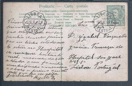 Raro Postal Obliteração De Macau De 1910, Stamp De 2 Avos De D. Carlos. Rare Macao Obliteration Postcard 1910. D.Carlos - Storia Postale