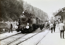 Haigerloch - Photo Ancienne - La Gare - Le Train Spécial - Allemagne Germany Hohenzollern Landes Bahn - Bahnhof - Haigerloch