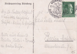ALLEMAGNE 1938 CARTE D E NÜRNBERG - Cartas