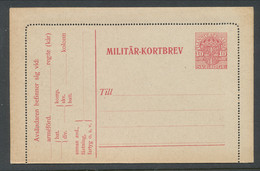 Sweden 1914, Facit # MkB 1 10 öre "Official Stamp". Unused. See Description - Military