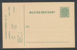 Sweden 1914-1916, Facit # MkB 1, 5 öre "Official Stamp". Unused. See Description - Militärmarken