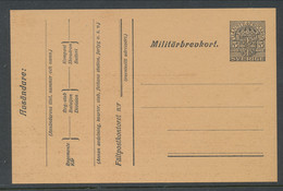 Sweden 1914-1916, Facit # MkB 2, 5 öre "Official Stamp". Unused. See Description - Militärmarken