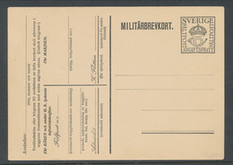 Sweden 1930, Facit # MkB 4, "PFree Of Charge", Large Crown. Unused. See Description - Militari