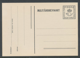 Sweden 1939-1940, Facit # MkB 5A, "PFree Of Charge", Small Crown. Unused. See Description - Militari