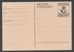Sweden 1979, Facit # MpK 1 ."Postage Free" The Post Office Emblem. Unused. See Description - Militaires
