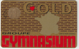 Télécarte- Carte  Usagée   Gold Du Groupe  Gymnasium , Boulogne - Tarjetas-llave De Hotel