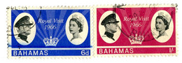 524 Bahamas 1966 Scott # 228-29 Used OFFERS WELCOME! - 1963-1973 Ministerial Government