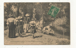 Cp , 85, SAINTE HERMINE,le Lavoir Au Bord De La SMAGNE , Voyagée 1913 - Sainte Hermine