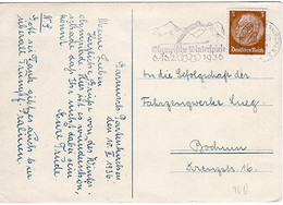 52012 - Deutsches Reich - 1936 - 3Pfg Hindenburg EF A AnsKte GARMISCH-PARTENKIRCHEN - OLYMPISCHE WINTERSPIELE -> Bochum - Winter 1936: Garmisch-Partenkirchen