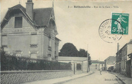 CPA 51 Marne Bétheniville Rue De La Gare Villa - Bétheniville