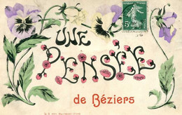 BEZIERS = Une Pensée De Béziers     3306 - Beziers