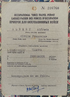 1947 - Laisser Passer Des Forces D'occupation - Autriche, Vienne To Innsbruck - Historische Dokumente