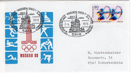 52097 - Berlin - 1979 - 90Pfg Sport '79 EF A Bf M SoStpl WISSEN - ... VOROLYMPISCHES JAHR ... -> Schwabenheim - Summer 1980: Moscow