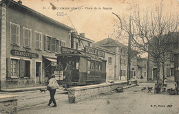 69 - RHÔNE - Thème TRAMWAYS - MEYZIEUX - Place De La Mairie - état Voir Scans Recto Et Verso - 10680 - Meyzieu