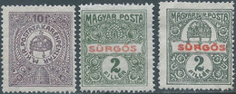 Hungary-MAGYAR,freestar1916 Postal Savings Stamp & Express Stamp ,Mint - Ongebruikt