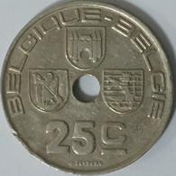 Belgium - 25 Centimes, 1939, KM# 114.1 (Legend - 'BELGIQUE - BELGIE') - 25 Cent