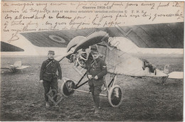 Guerre 1914-15 - Un Aéro Et Ses Deux Aviateurs - Guerre 1914-18